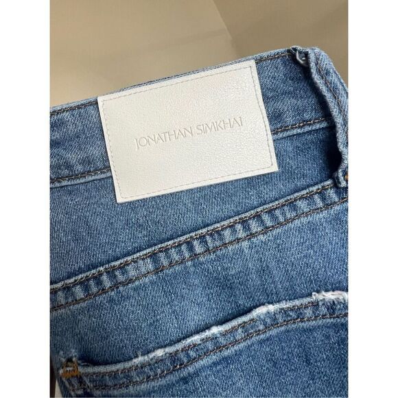 Jonathan Simkhai High Rise Patchwork Jeans - Picture 6 of 7